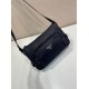 Mirror Quality Replica Prada Men's Nylon/Saffiano Crossbody Bag 2VH192 Black Clone