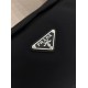 Mirror Quality Replica Prada Men's Nylon/Saffiano Crossbody Bag 2VH192 Black Clone