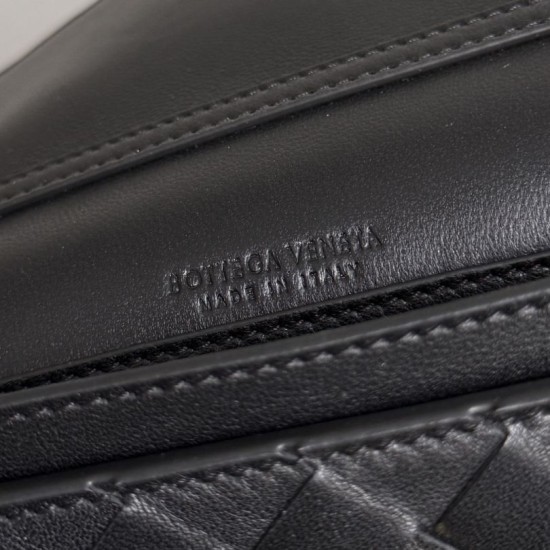 Mirror Quality Replica Bottega Veneta Andiamo Chain Crossbody Bag Black Clone