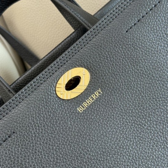 Luxury Replica Burberry Cotswolds Tote Bag in Black Knockoff Mirror Quality Replica Burberry Cotswolds Tote Bag in Black Clone