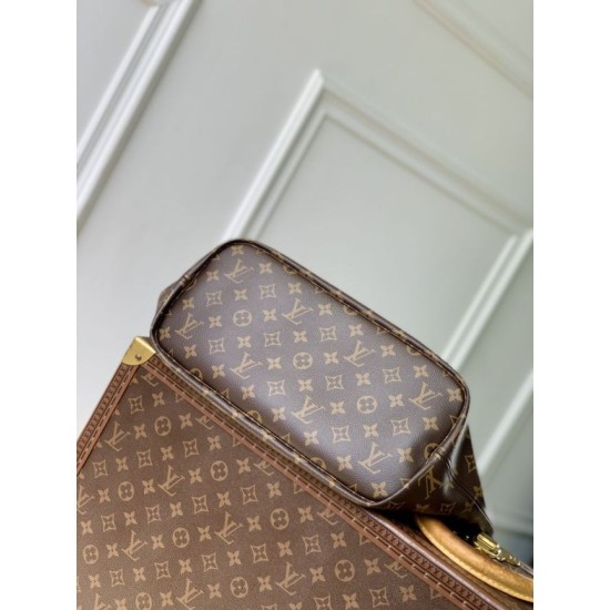 Luxury Replica LV Monogram Inside Out Neverfull MM Shoulder Bag M12708 Red Knockoff Mirror Quality Replica LV Monogram Inside Out Neverfull MM Shoulder Bag M12708 Red Clone