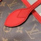 Luxury Replica LV Monogram Inside Out Neverfull MM Shoulder Bag M12708 Red Knockoff Mirror Quality Replica LV Monogram Inside Out Neverfull MM Shoulder Bag M12708 Red Clone