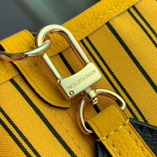 Luxury Replica LV Monogram Inside Out Neverfull MM Shoulder Bag M12708 Yellow Knockoff Mirror Quality Replica LV Monogram Inside Out Neverfull MM Shoulder Bag M12708 Yellow Clone