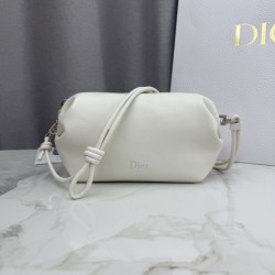 Luxury Replica Dior Bow Pochette White Knockoff Mirror Quality Replica Dior Bow Pochette White Clone