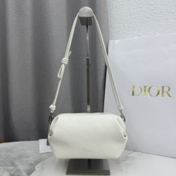 Mirror Quality Replica Dior Bow Pochette White Clone