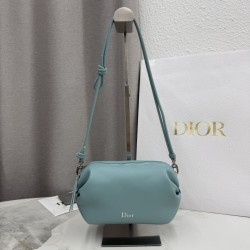 Mirror Quality Replica Dior Bow Pochette Tourmaline Blue Clone