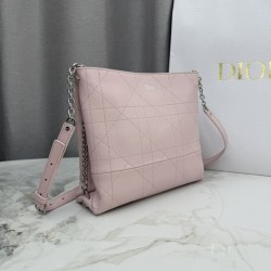 Luxury Replica Dior Trianon bags with flat macrocannage chain in pink Knockoff Mirror Quality Replica Dior Trianon bags with flat macrocannage chain in pink Clone