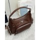 Luxury Replica Prada medium shoulder bag washed 1BC276 brown Knockoff Mirror Quality Replica Prada medium shoulder bag washed 1BC276 brown Clone
