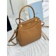 Mirror Quality Replica Prada Carry 1BA496 Mini Tote Bag in Brown Clone