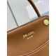 Mirror Quality Replica Prada Carry 1BA496 Mini Tote Bag in Brown Clone