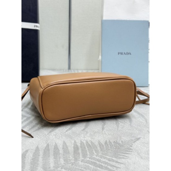 Mirror Quality Replica Prada Carry 1BA496 Mini Tote Bag in Brown Clone