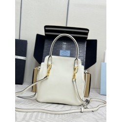 Mirror Quality Replica Prada Carry 1BA496 Mini Tote Bag in White Clone