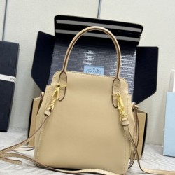 Mirror Quality Replica Prada Carry 1BA496 Mini Tote Bag in Cameo Clone