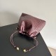 Luxury Replica Bottega Veneta Intrecciato Drawstring Bags in Burgundy Knockoff Mirror Quality Replica Bottega Veneta Intrecciato Drawstring Bags in Burgundy Clone