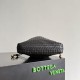Luxury Replica Bottega Veneta Intrecciato Drawstring Bags in Black Knockoff Mirror Quality Replica Bottega Veneta Intrecciato Drawstring Bags in Black Clone