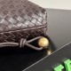 Luxury Replica Bottega Veneta Intrecciato Drawstring Bags in Coffee Knockoff Mirror Quality Replica Bottega Veneta Intrecciato Drawstring Bags in Coffee Clone