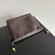 Luxury Replica Bottega Veneta Intrecciato Drawstring Bags in Coffee Knockoff Mirror Quality Replica Bottega Veneta Intrecciato Drawstring Bags in Coffee Clone