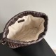 Luxury Replica Bottega Veneta Intrecciato Drawstring Bags in Coffee Knockoff Mirror Quality Replica Bottega Veneta Intrecciato Drawstring Bags in Coffee Clone