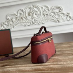 Mirror Quality Replica Loro Piana Extra Pocket Bum Bag L19 with Top Handle in Burgundy Clone