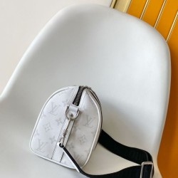 Luxury Replica Louis Vuitton Men's City Keepall M27184 M26750 White Knockoff Mirror Quality Replica Louis Vuitton Men's City Keepall M27184 M26750 White Clone