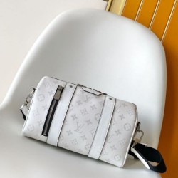 Mirror Quality Replica Louis Vuitton Men's City Keepall M27184 M26750 White Clone