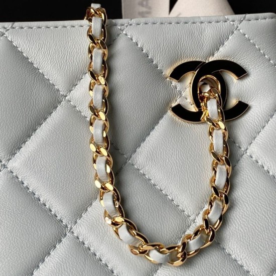 Luxury Replica Chanel 26S Small Tote Bag AS6248 Blue Knockoff Mirror Quality Replica Chanel 26S Small Tote Bag AS6248 Blue Clone