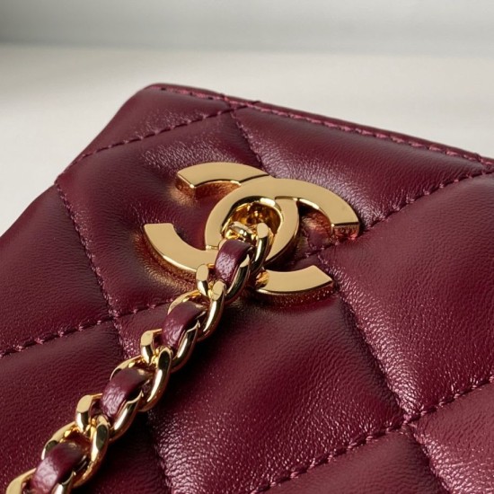 Luxury Replica Chanel 26S Small Tote Bag AS6248 Burgundy Knockoff Mirror Quality Replica Chanel 26S Small Tote Bag AS6248 Burgundy Clone