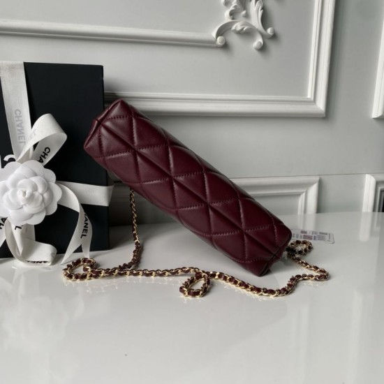 Luxury Replica Chanel 26S Small Tote Bag AS6248 Burgundy Knockoff Mirror Quality Replica Chanel 26S Small Tote Bag AS6248 Burgundy Clone