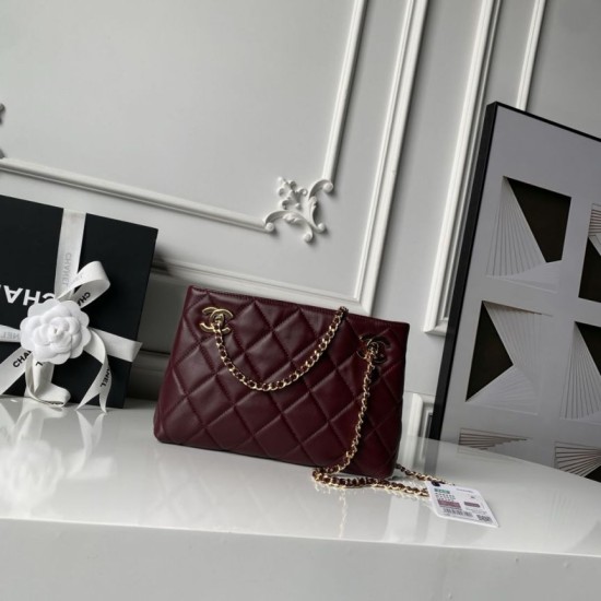 Luxury Replica Chanel 26S Small Tote Bag AS6248 Burgundy Knockoff Mirror Quality Replica Chanel 26S Small Tote Bag AS6248 Burgundy Clone