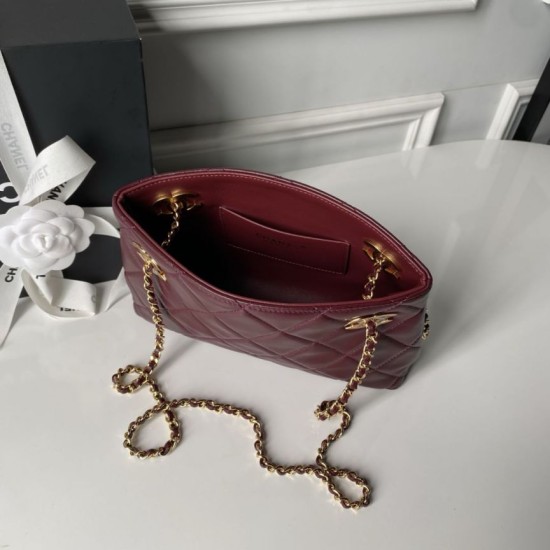 Luxury Replica Chanel 26S Small Tote Bag AS6248 Burgundy Knockoff Mirror Quality Replica Chanel 26S Small Tote Bag AS6248 Burgundy Clone
