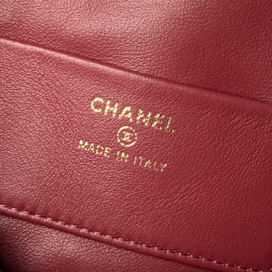 Luxury Replica Chanel 25 Quilted Drawstring Bucket Bag AP5317 Burgundy Knockoff Mirror Quality Replica Chanel 25 Quilted Drawstring Bucket Bag AP5317 Burgundy Clone