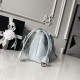 Luxury Replica Chanel 25 Quilted Drawstring Bucket Bag AP5317 Blue Knockoff Mirror Quality Replica Chanel 25 Quilted Drawstring Bucket Bag AP5317 Blue Clone