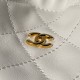 Luxury Replica Chanel 25 Quilted Drawstring Bucket Bag AP5317 White Knockoff Mirror Quality Replica Chanel 25 Quilted Drawstring Bucket Bag AP5317 White Clone
