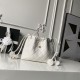 Luxury Replica Chanel 25 Quilted Drawstring Bucket Bag AP5317 White Knockoff Mirror Quality Replica Chanel 25 Quilted Drawstring Bucket Bag AP5317 White Clone