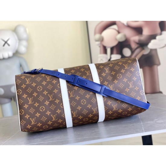 Mirror Quality Replica Louis Vuitton Keepall Bandoulière 50 Travel Bag M28161 Clone