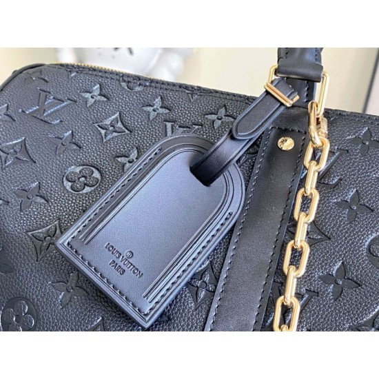 Luxury Replica Louis Vuitton Keepall Bandoulière 45 Handbag M26460 Black Knockoff Mirror Quality Replica Louis Vuitton Keepall Bandoulière 45 Handbag M26460 Black Clone