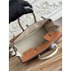 Mirror Quality Replica Hermès Birkin Bag 25cm/30cm Two-Tone Togo Leather Brown/White Clone