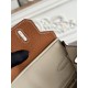 Mirror Quality Replica Hermès Birkin Bag 25cm/30cm Two-Tone Togo Leather Brown/White Clone