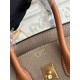 Mirror Quality Replica Hermès Birkin Bag 25cm/30cm Two-Tone Togo Leather Brown/Gray Clone