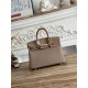 Mirror Quality Replica Hermès Birkin Bag 25cm/30cm Two-Tone Togo Leather Brown/Gray Clone