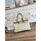 Mirror Quality Replica Hermès Birkin Bag 25cm/30cm Two-Tone Togo Leather White/Brown Clone