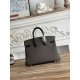 Mirror Quality Replica Hermès Birkin Bag 25cm/30cm Two-Tone Togo Leather Etoupe/Black Clone