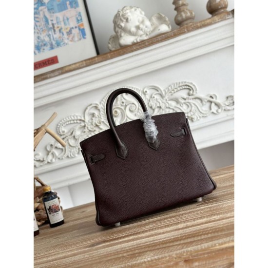 Mirror Quality Replica Hermès Birkin Bag 25cm/30cm Two-Tone Togo Leather Burgundy Clone