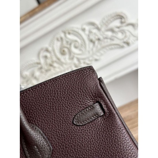 Mirror Quality Replica Hermès Birkin Bag 25cm/30cm Two-Tone Togo Leather Burgundy Clone