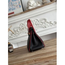 Mirror Quality Replica Hermès Birkin Bag 25cm/30cm Two-Tone Togo Leather Black/Red Clone