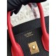 Mirror Quality Replica Hermès Birkin Bag 25cm/30cm Two-Tone Togo Leather Black/Red Clone