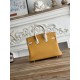 Mirror Quality Replica Hermès Birkin Bag 25cm/30cm Two-Tone Togo Leather Yellow/White Clone