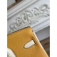 Mirror Quality Replica Hermès Birkin Bag 25cm/30cm Two-Tone Togo Leather Yellow/White Clone