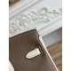 Mirror Quality Replica Hermès Birkin Bag 25cm/30cm Two-Tone Togo Leather Etoupe/White Clone