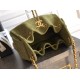 Mirror Quality Replica Chanel 25 Mini Hobo Bag in Suede Calfskin Green Clone
